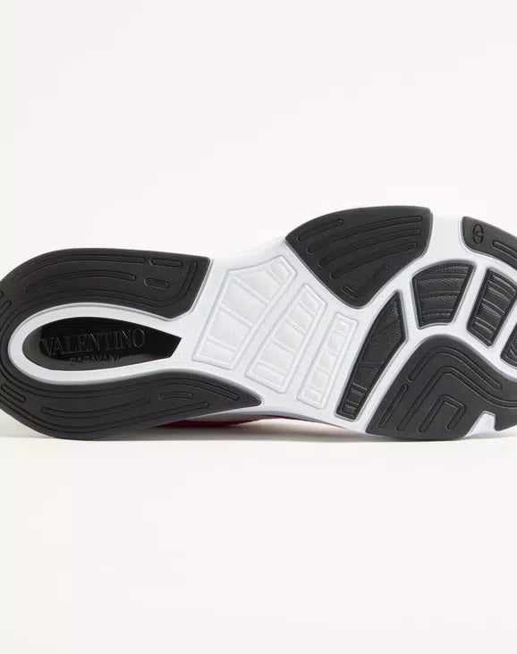 Demivee Trainer In Mesh Fabric With Suede Inserts