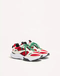 Demivee Trainer In Mesh Fabric With Suede Inserts