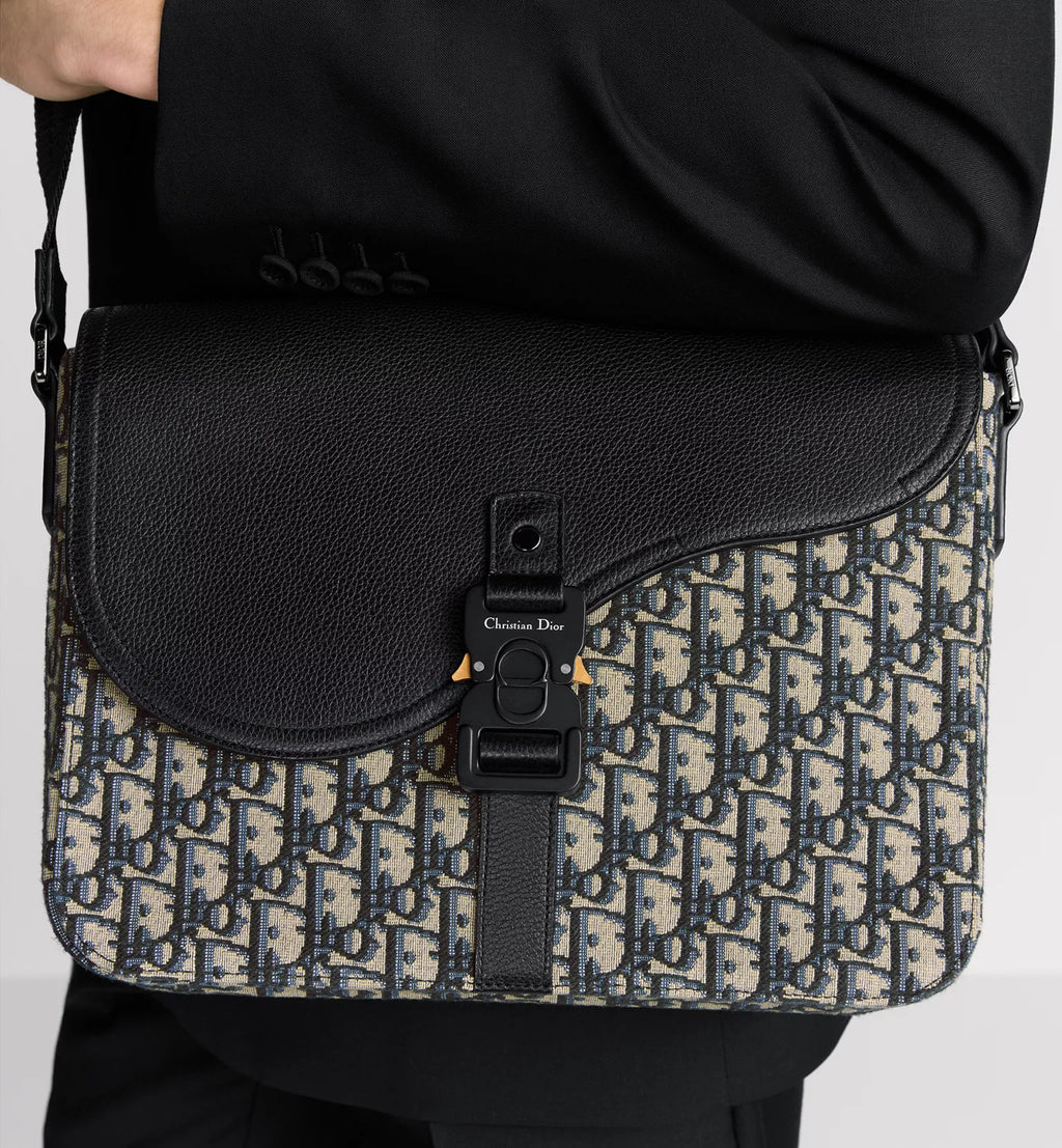 Medium Saddle Messenger Bag with Flap