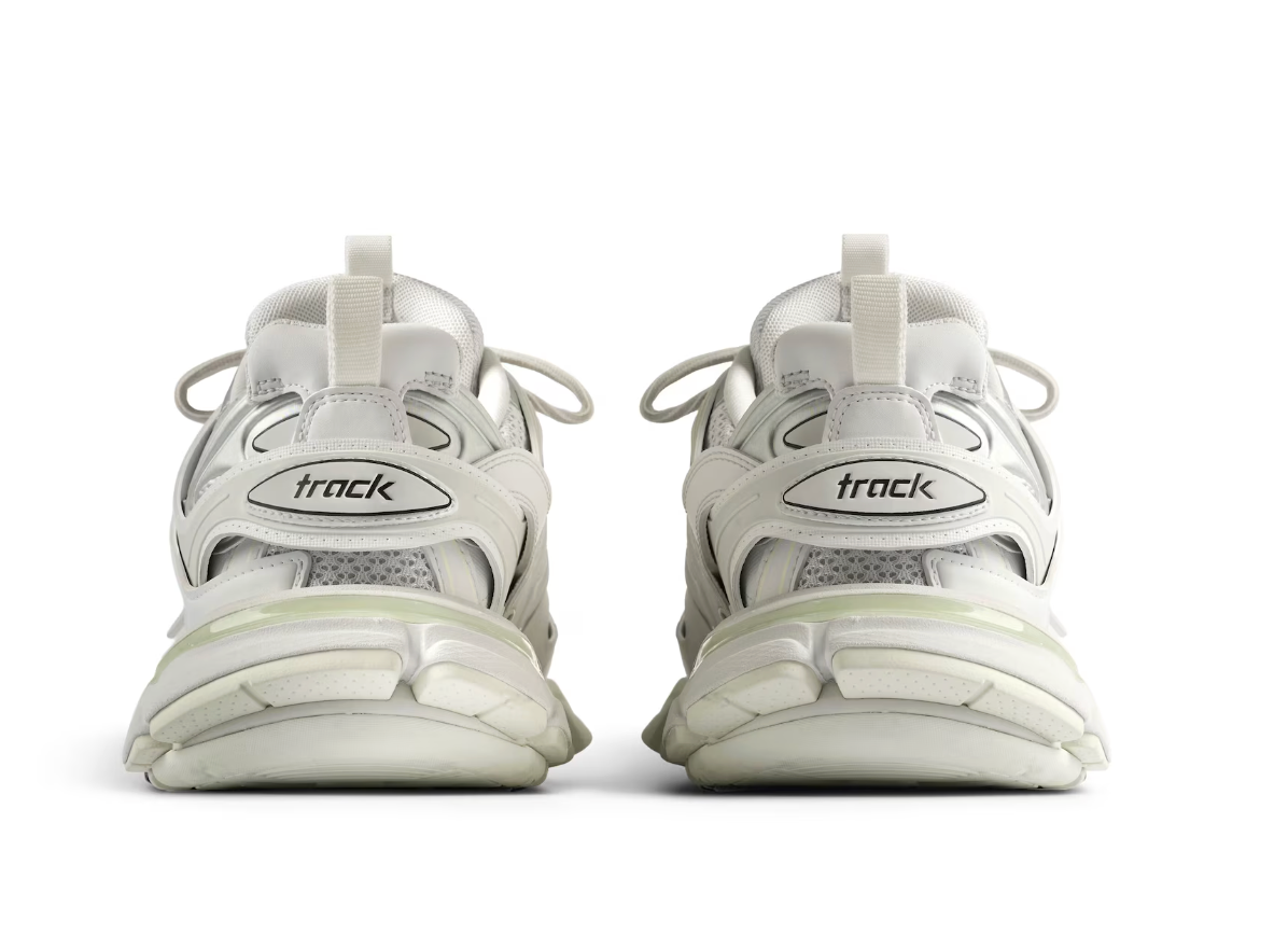 Men's Track Sneaker With Charms in White