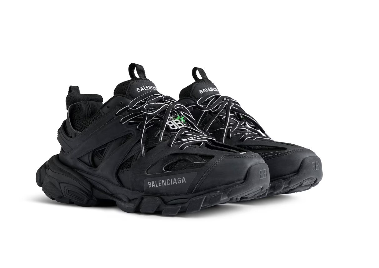 Men's Track Trainers With Charms in Black