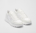 Leather and Re-Nylon high-top sneakers