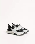True Act Low Top Trainer In Mesh And Rubberised Fabric