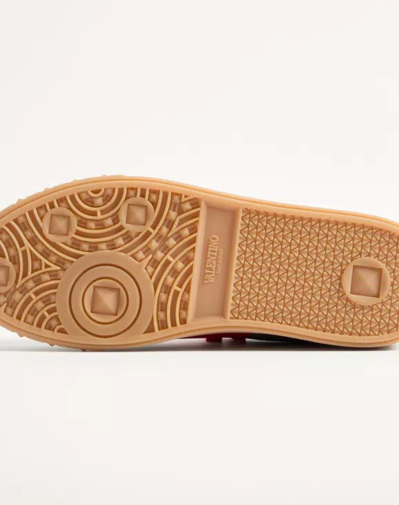 Upvillage Low Top Trainer In Split Leather And Calfskin Nappa Leather