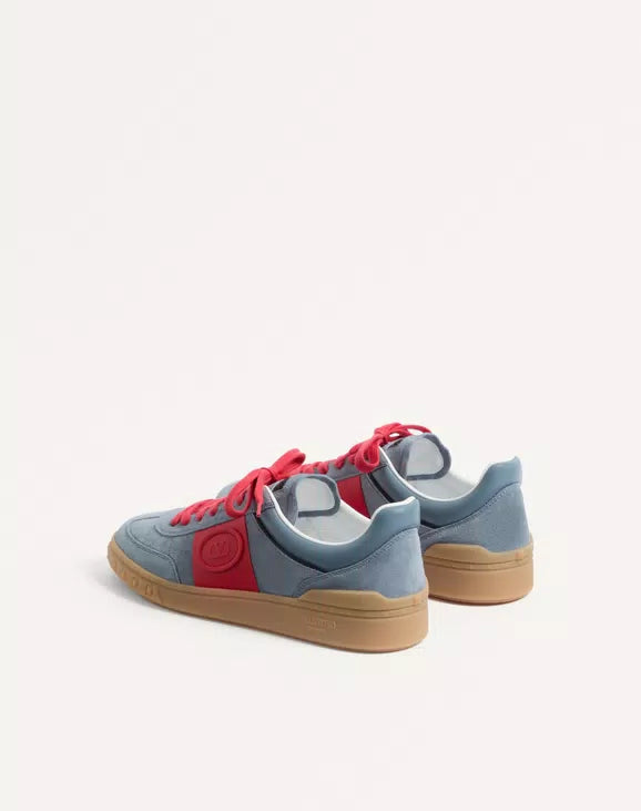 Upvillage Low Top Trainer In Split Leather And Calfskin Nappa Leather