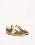 Upvillage Low Top Trainer In Split Leather And Calfskin Nappa Leather