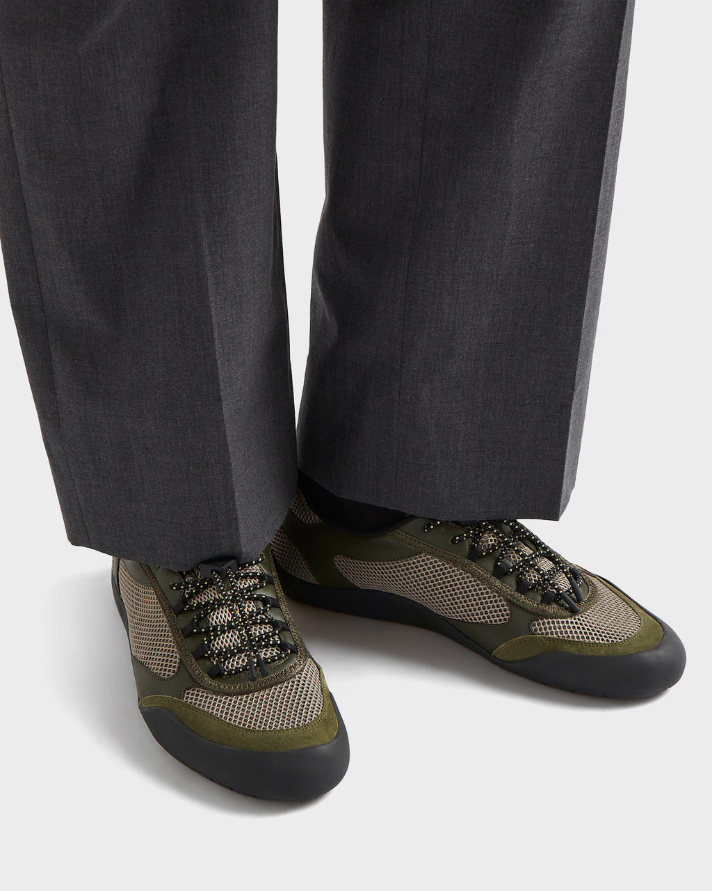 Speedrock leather and mesh fabric sneakers