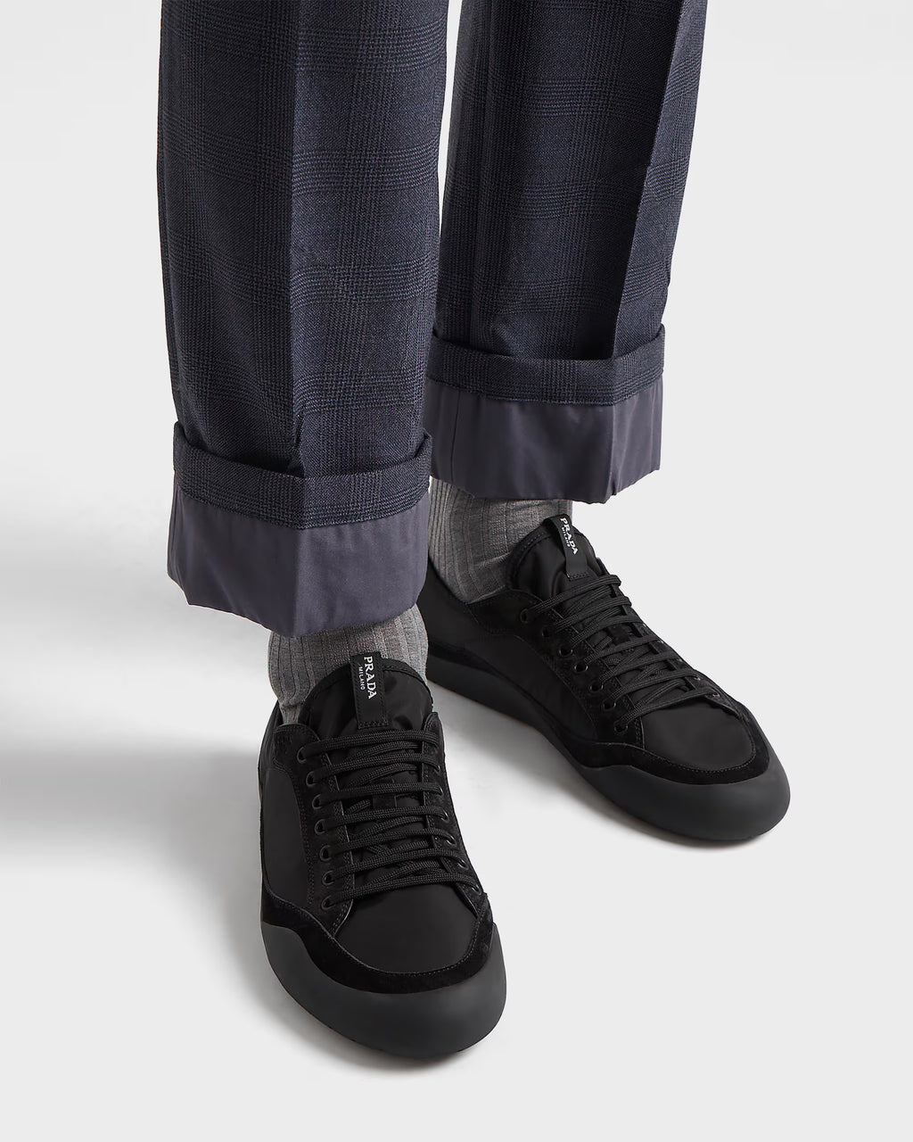 Speedrock Re-Nylon and suede sneakers