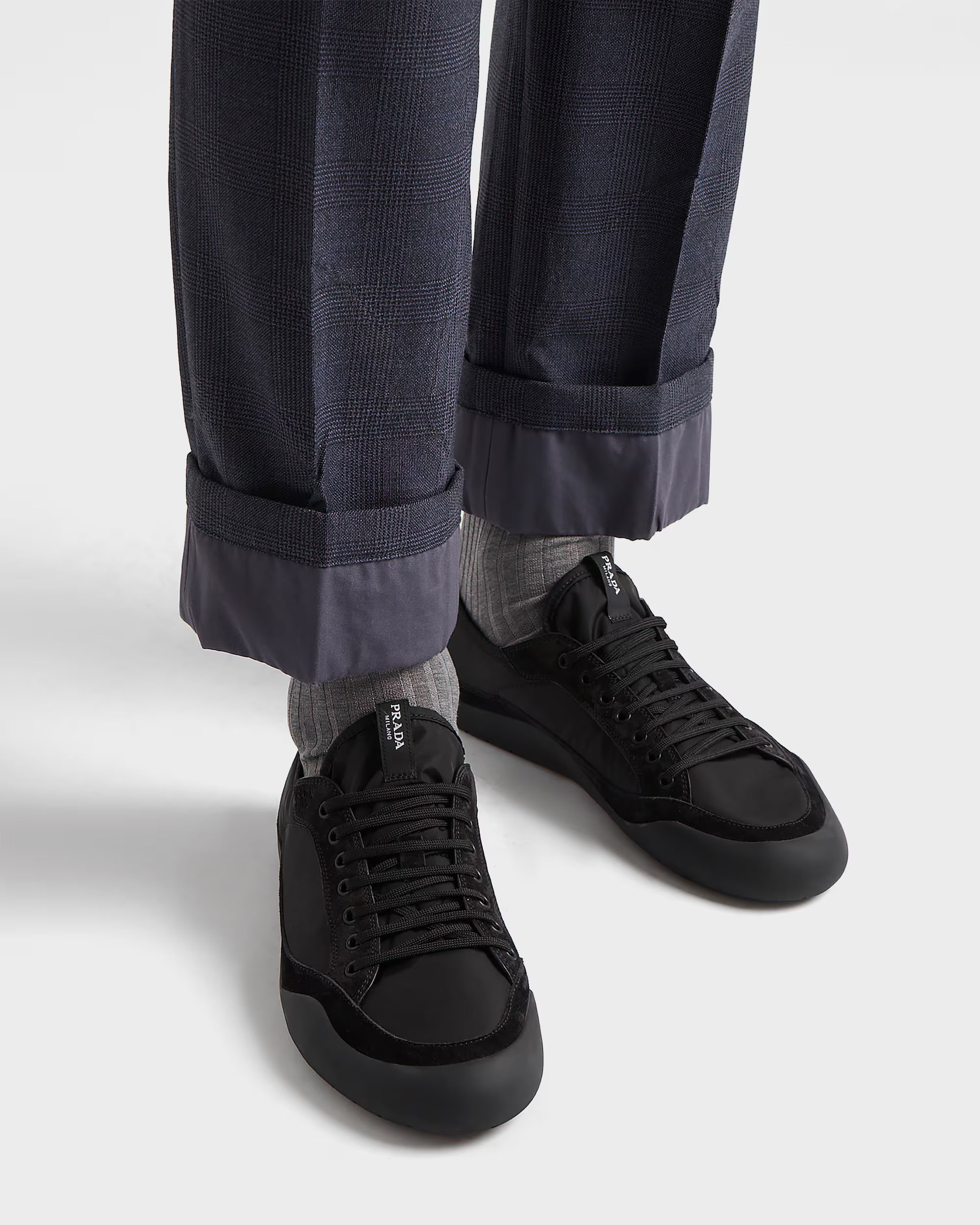Speedrock Re-Nylon and suede sneakers