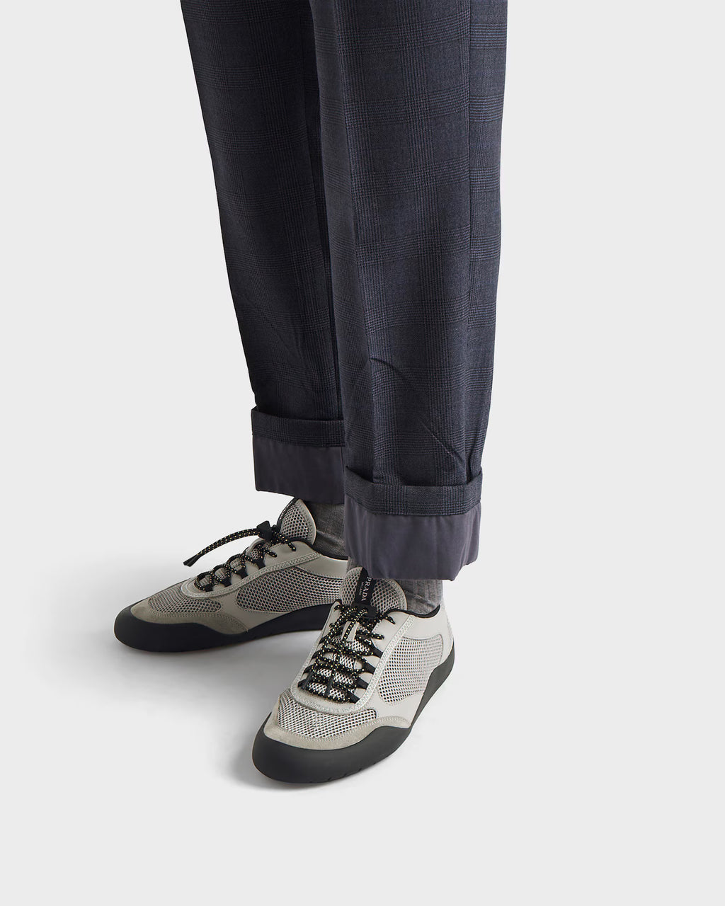 Speedrock leather and mesh fabric sneakers