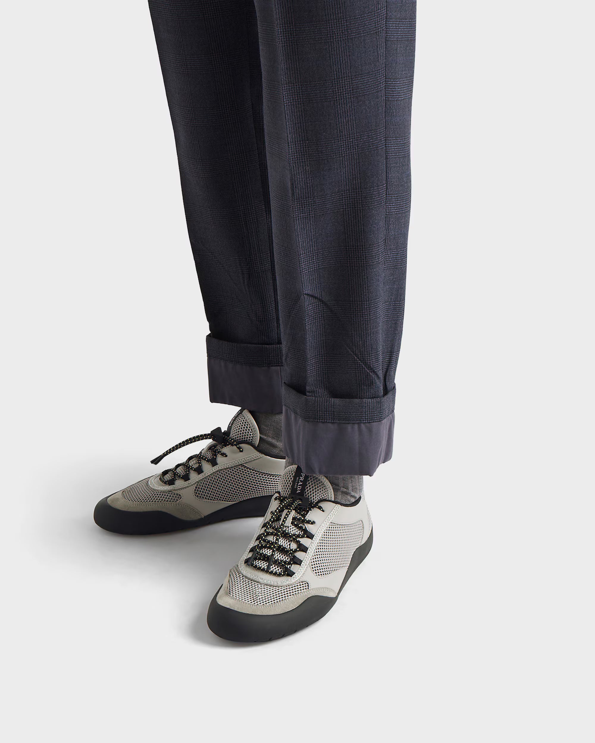 Speedrock leather and mesh fabric sneakers