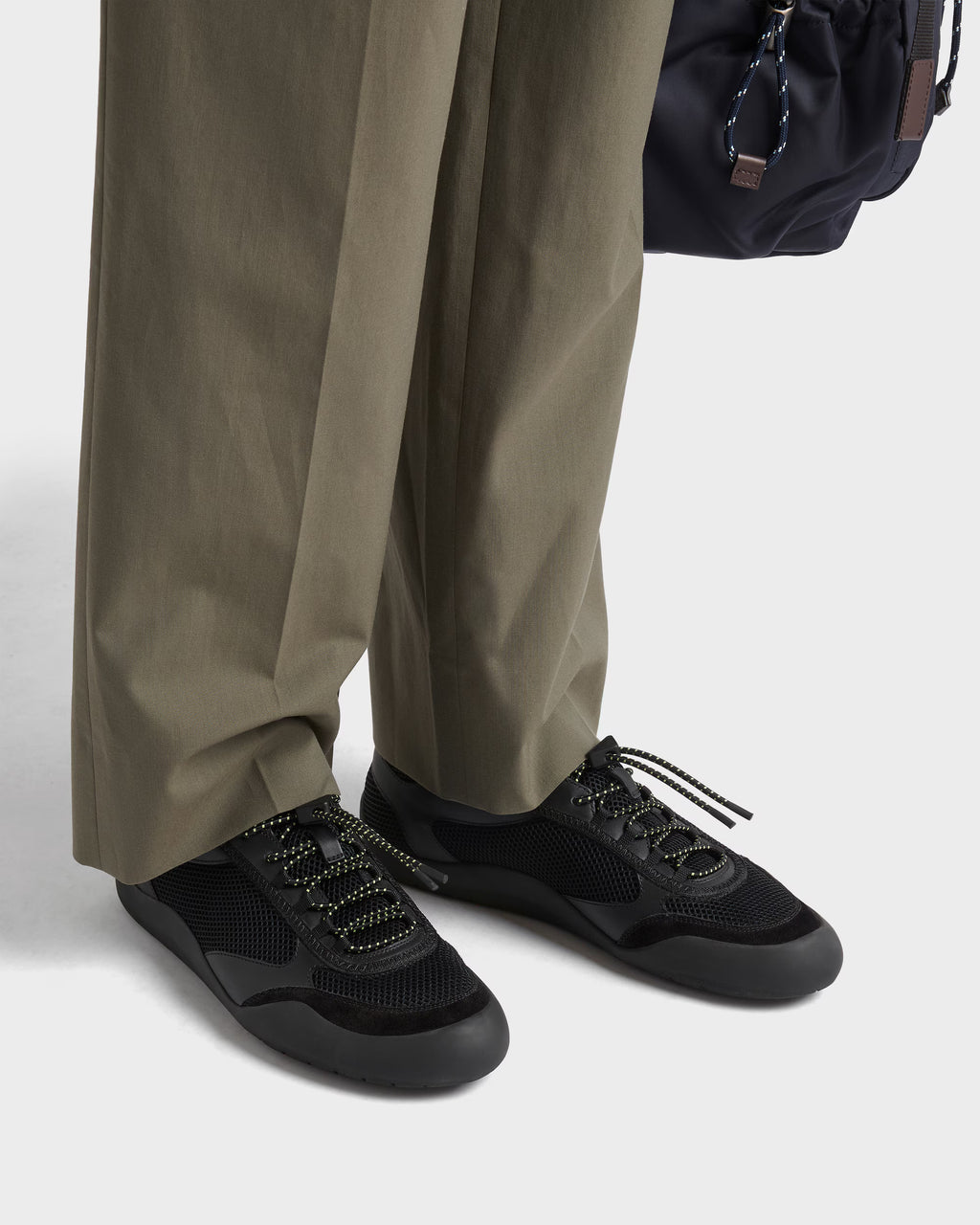 Speedrock leather and mesh fabric sneakers