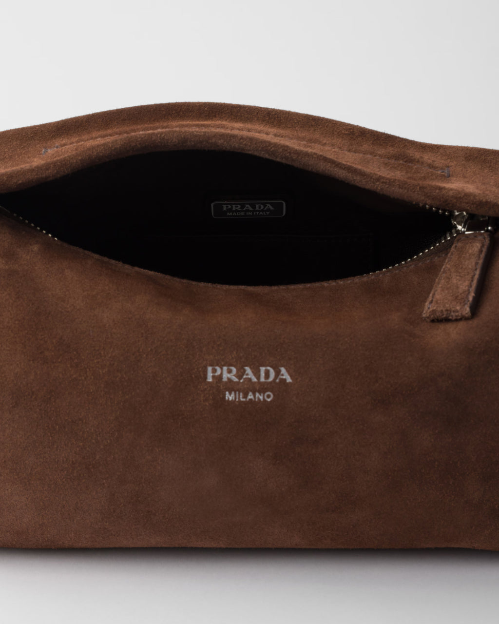 Suede leather shoulder bag