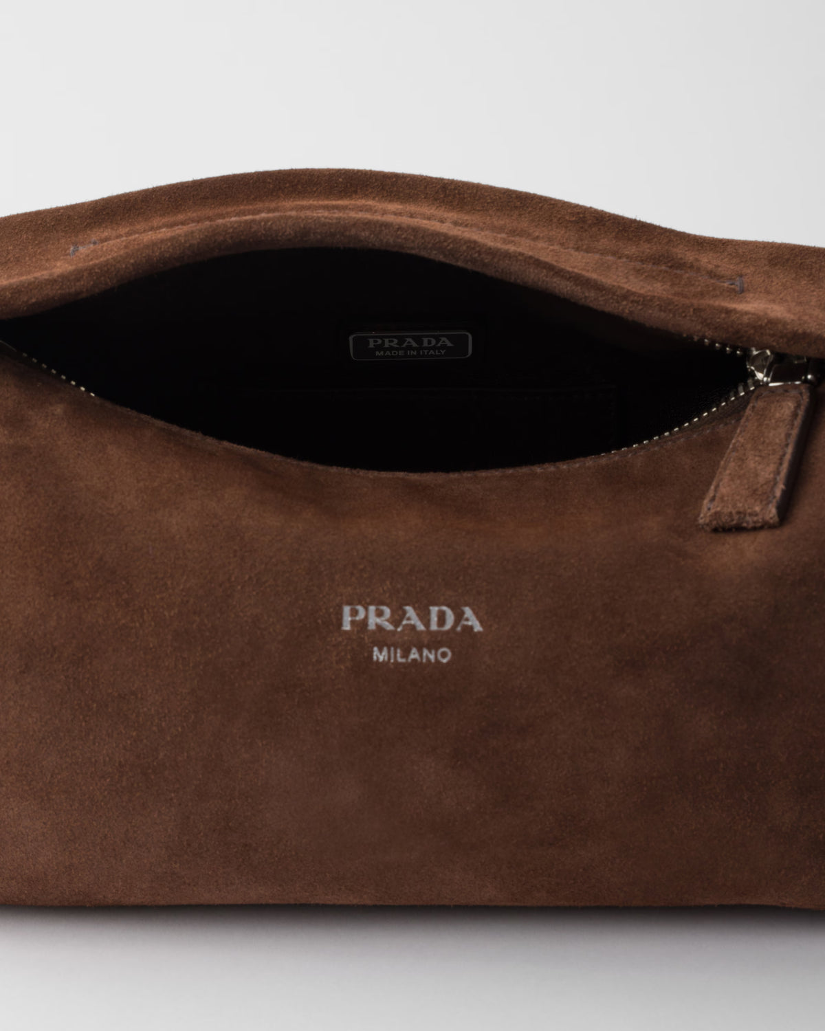 Suede leather shoulder bag
