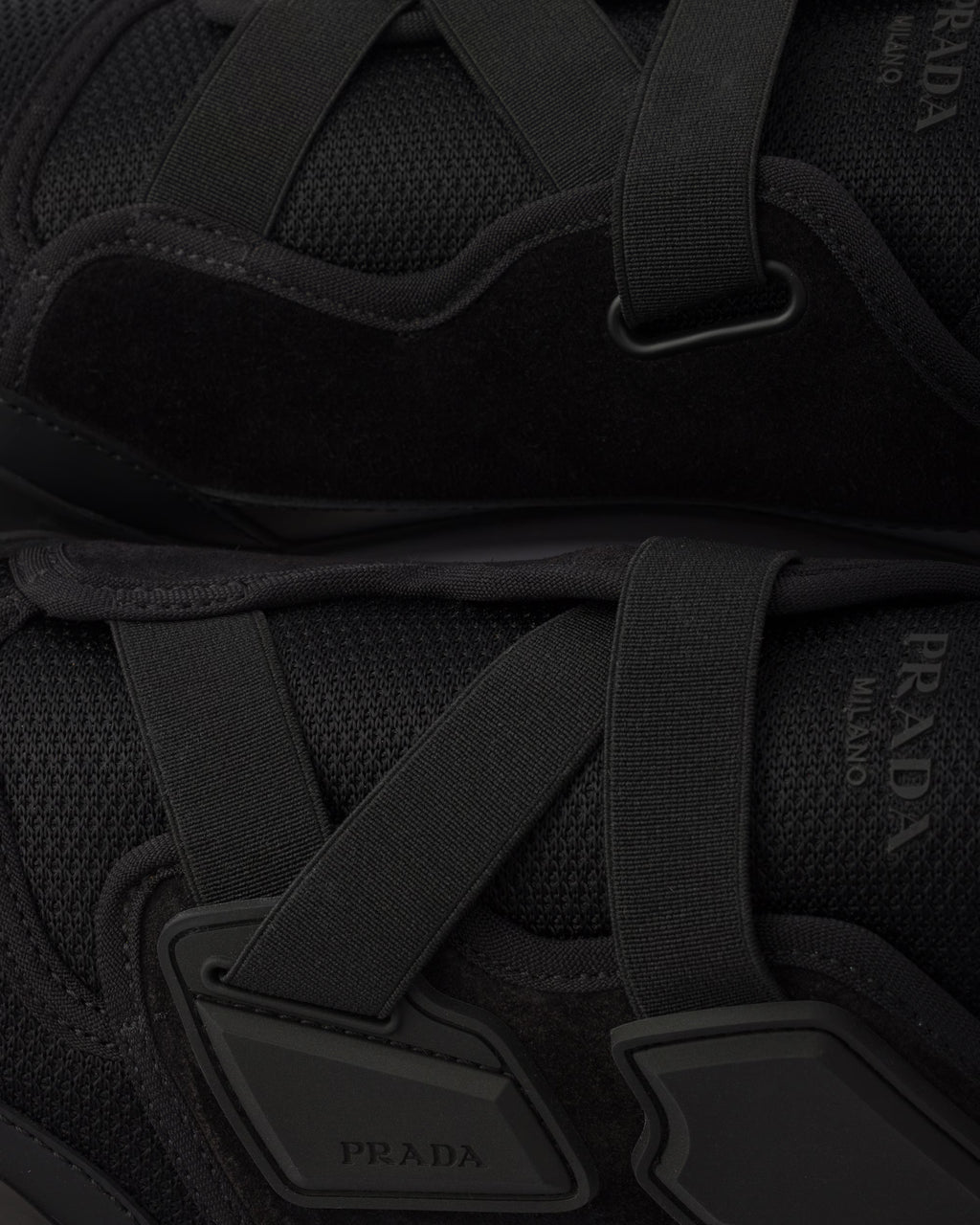 Speedrock leather and mesh fabric sneakers