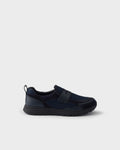 Prax mesh fabric and leather loafers