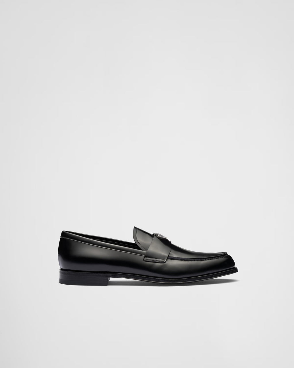 Brushed leather loafers