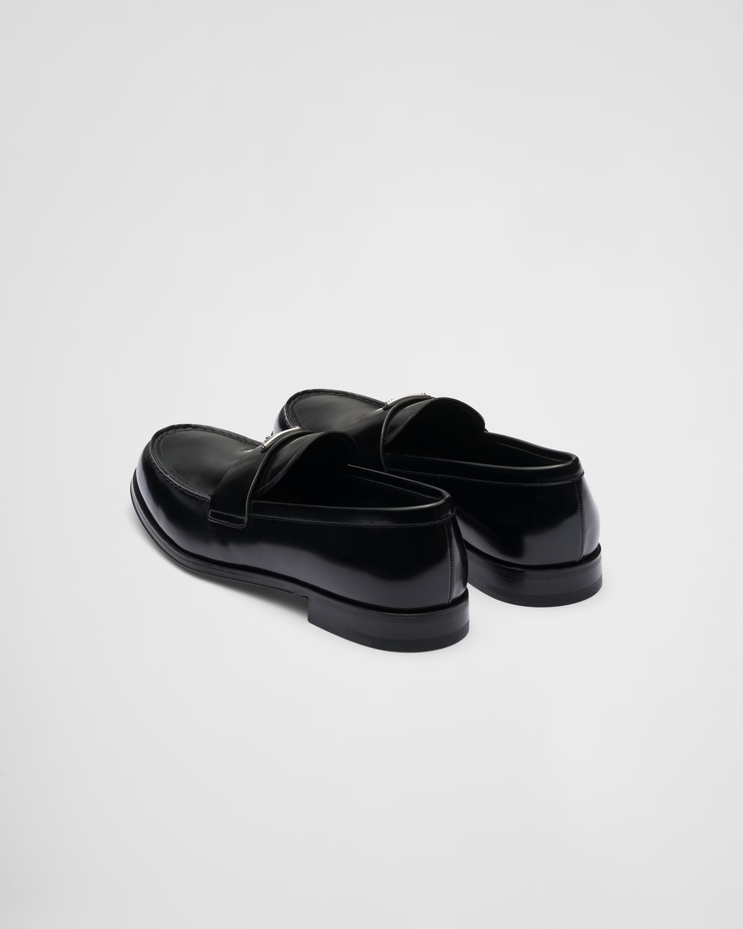 Brushed leather loafers