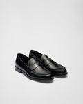 Brushed leather loafers