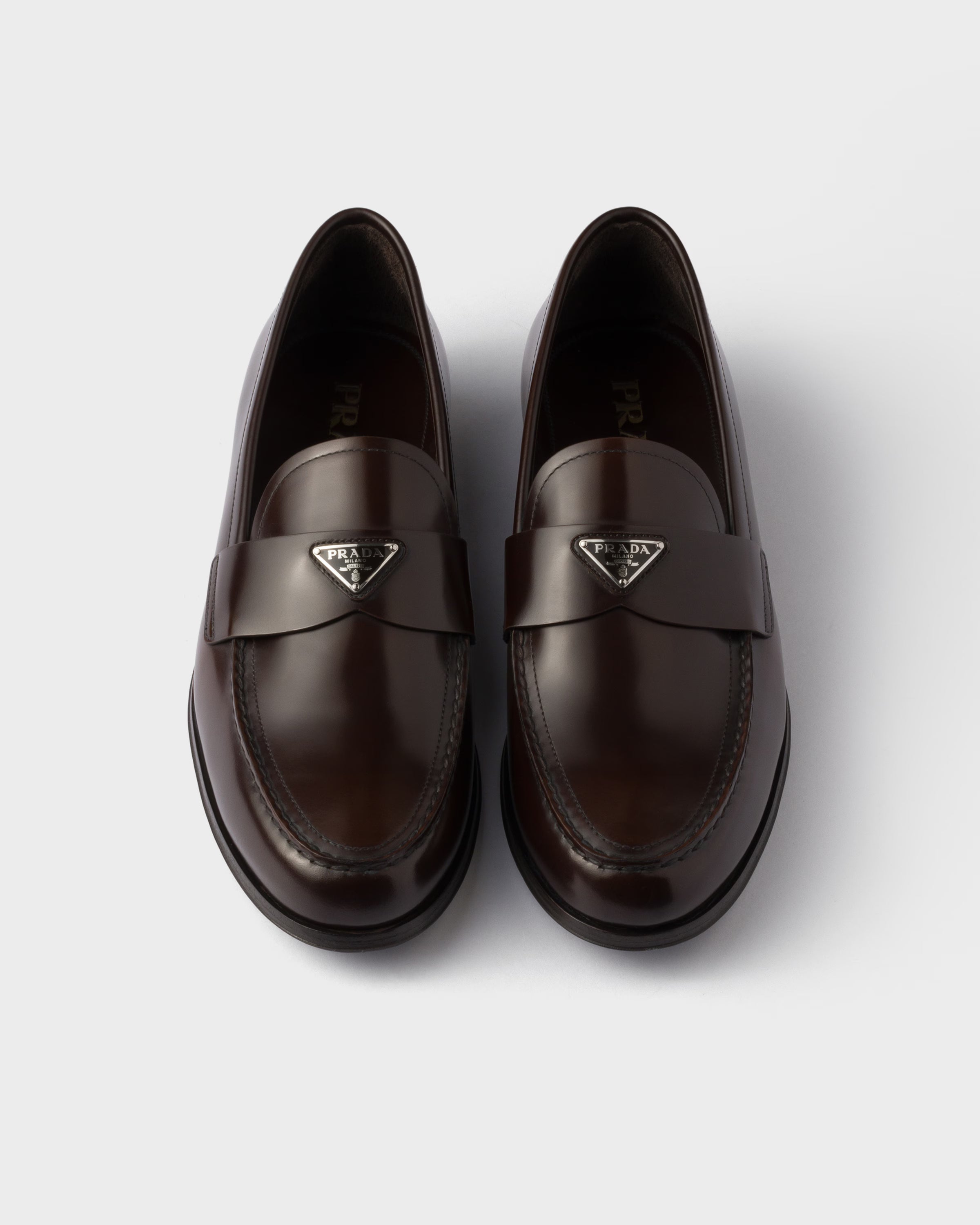 Brushed leather loafers Sienna
